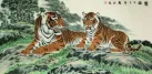 Tigers Take a Rest - Large Painting