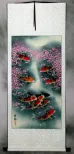 Koi Fish Plum Blossom Wall Scroll