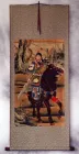 Warrior Saint Guan Gong on Horse - Partial-Print Wall Scroll