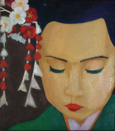 Pretty Face - Japanese Oil Painting