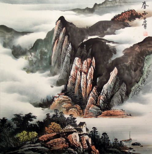 Spring Rain of the Yangtze River Landscape