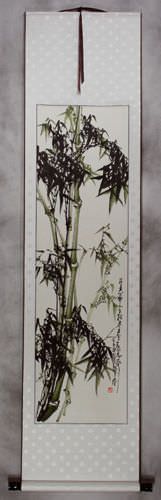 Chinese Bamboo Wall Scroll