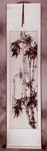 Asian Bamboo Wall Scroll