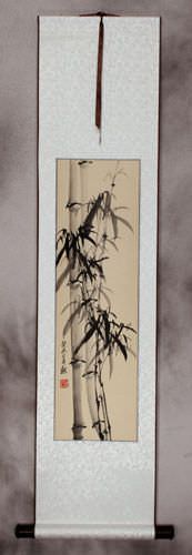 Traditional Bamboo Wall Scroll