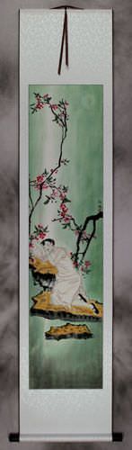 Resting Woman Wall Scroll