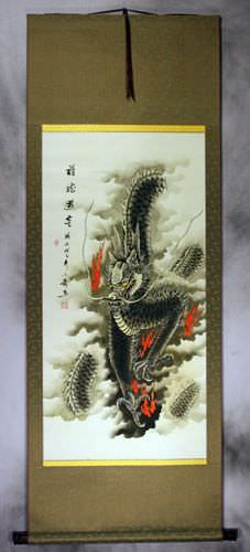 Dragon of the Clouds Wall Scroll