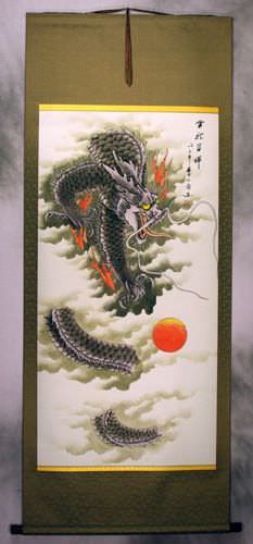 Dragon of the Clouds Wall Scroll
