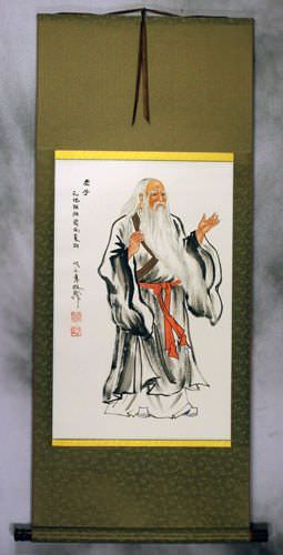 Wise Lao Tzu / Laozi Wall Scroll