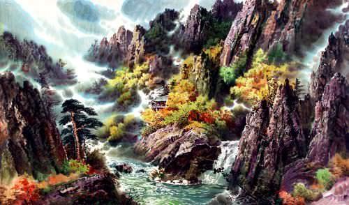 North Korean Landscape Painting