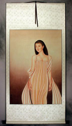 Beautiful Woman - Contemporary Chinese Art Wall Scroll